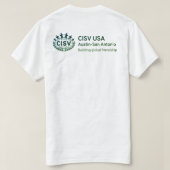 CISV Austin "Ich Liebe CISV so viel." Herren T-Shirt (Design Rückseite)