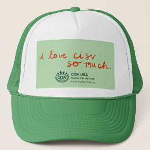 CISV Austin "Ich Liebe CISV so viel." Kappe