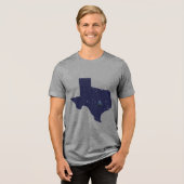 CISV Austin Texas Friedens Männer Tri-Blend Shirt (Vorderseite voll)