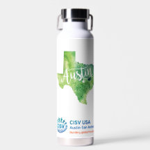 CISV Austin Texas Motif Thor Kupfer isoliert