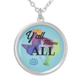 CISV Austin "Y'all Means All" Versilberte Kette