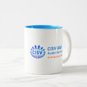 CISV Austin "Y'all Means All" Zweifarbige Tasse (VorderseiteRechts)