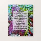 cita bíblica de David Psalm 23 Puzzle (Vertikal)