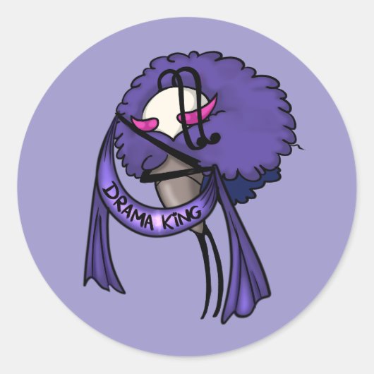 Citadel Drama King 2 Runder Aufkleber (Vorderseite)