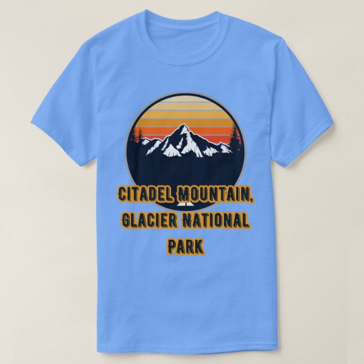 Citadel Mountain Glacier Nationalpark T-Shirt (Design vorne)