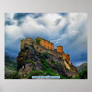 Citadelle de Corte, Korsika, Frankreich Poster