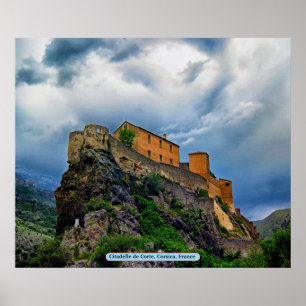 Citadelle de Corte, Korsika, Frankreich Poster