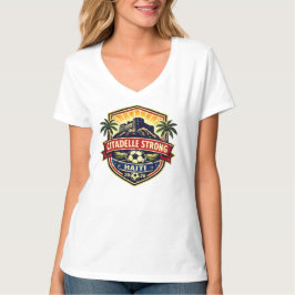 Citadelle Strong Haiti 2026 Soccer Crest Fan Gift  T-Shirt