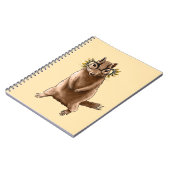 Cite Chipmunk Hippie Glasses Notizblock (Linke Seite)
