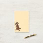Cite Chipmunk Hippie Glasses Post-it Klebezettel (Auf Schreibtisch)