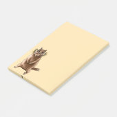 Cite Chipmunk Hippie Glasses Post-it Klebezettel (angewinkelt)