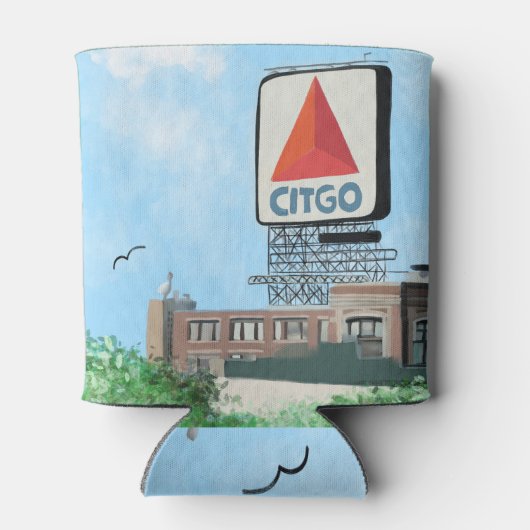 CITGO-Zeichen, Boston Massachusetts Malerei Dosenkühler (Rückseite)
