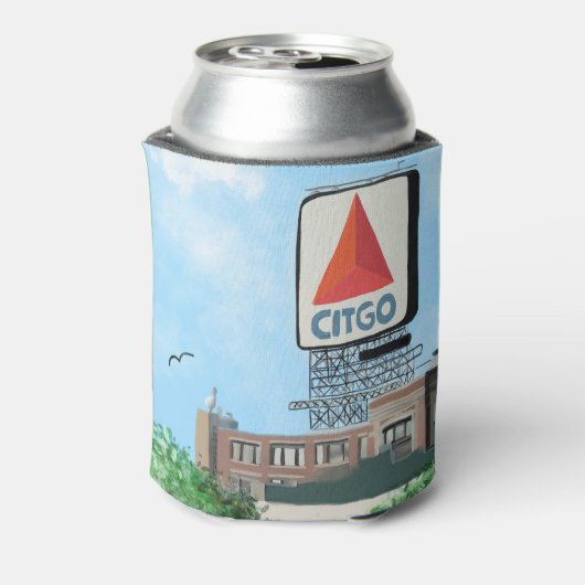 CITGO-Zeichen, Boston Massachusetts Malerei Dosenkühler (Kanne Rückseite)