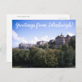 CITINERARIES: Greetings from Edinburgh! Postkarte (Vorne/Hinten)