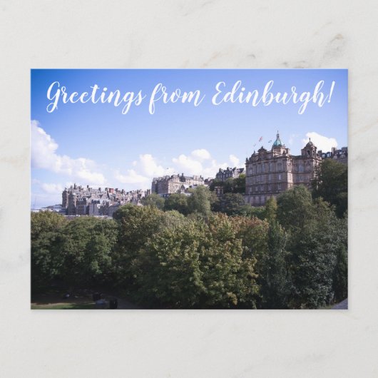 CITINERARIES: Grüße aus Edinburgh! Postkarte (Vorderseite)