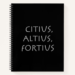 Citius altius fortius notizblock