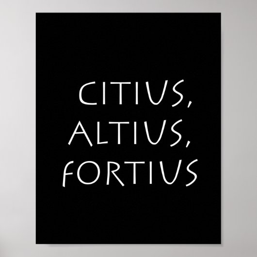 Citius altius fortius poster (Vorne)