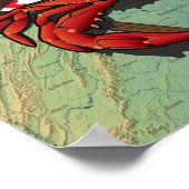 Citizen Crab mit Brieftasche und Messer Poster (Ecke)