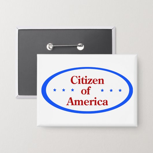 Citizen of America Button (Vorderseite/Rückseite)