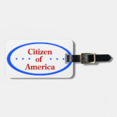 Citizen of America Gepäckanhänger (Vorderseite horizontal)