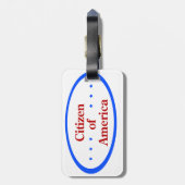 Citizen of America Gepäckanhänger (Rückseite vertikal)