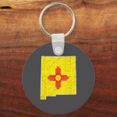 Citizen Proud America State Us Distressed Map New Schlüsselanhänger (Vorderseite)