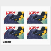 Citizen Raven, Maryland's Nevermore Rechteckiger Aufkleber (Blatt)