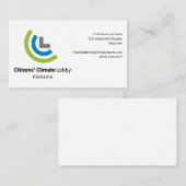 Citizens Climate Lobby Alabama Visitenkarte (Vorne/Hinten)