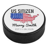 Citizenship Day American  – Proud to Be an America Eishockey Puck (3/4)