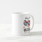 Citizenship Day American  – Proud to Be an America Kaffeetasse (VorderseiteRechts)