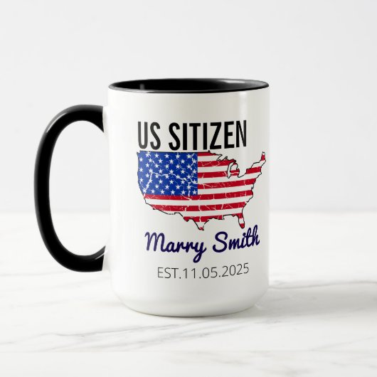Citizenship Day American – Proud to Be an America Tasse (Links)
