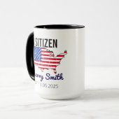 Citizenship Day American – Proud to Be an America Tasse (Vorderseite Links)