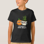 Citrely Fern Real Funny Citrus Pflanze Puff Dark B T-Shirt (Vorderseite)