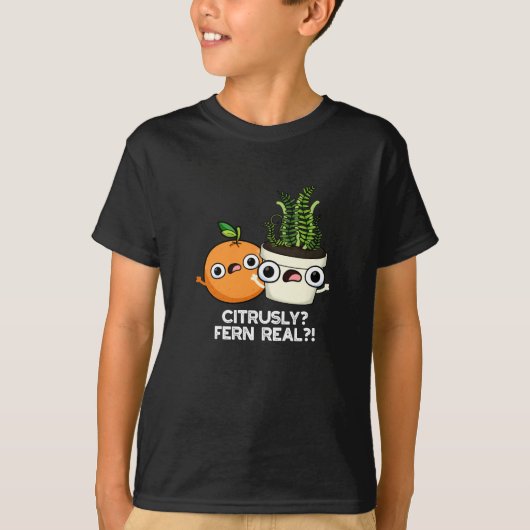 Citrely Fern Real Funny Citrus Pflanze Puff Dark B T-Shirt (Vorderseite)