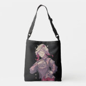 Citrine Anime Tragetaschen Mit Langen Trägern (Rückseite)