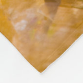 Citrine Birthstone Monogram Personalisiert Name Fleecedecke (Ecke)