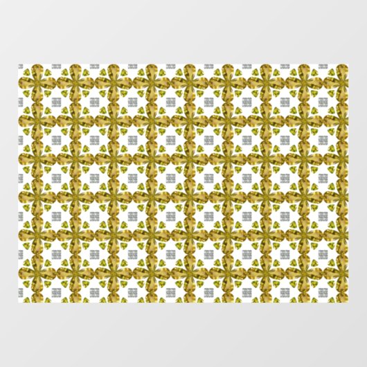 Citrine Clover Fensteraufkleber (Blatt)