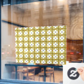 Citrine Clover Fensteraufkleber (Café-Fenster)