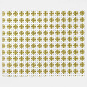 Citrine Clover Fleecedecke (Vorderseite (Horizontal))