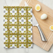 Citrine Clover Geschirrtuch (Viertel Falte)