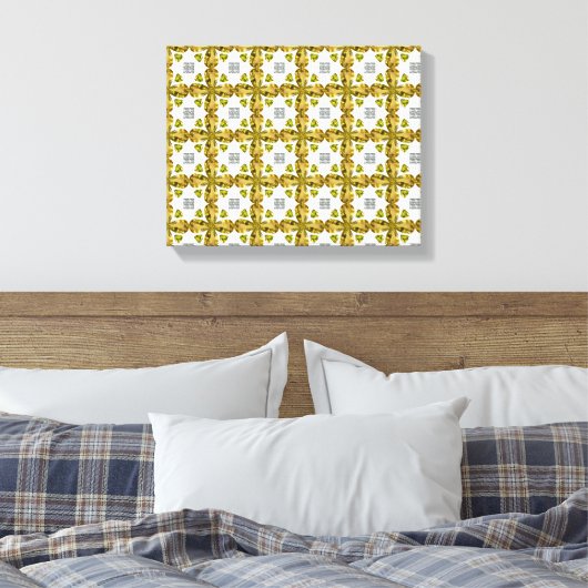 Citrine Clover Leinwanddruck (Insitu (Schlafzimmer))