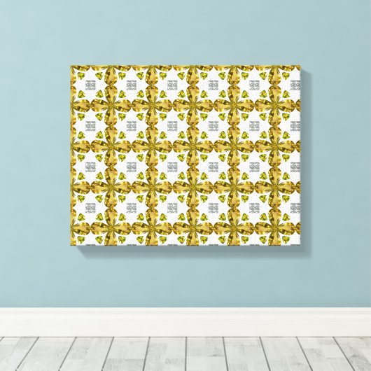 Citrine Clover Leinwanddruck (Insitu (Holzboden))