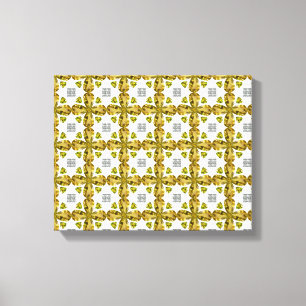 Citrine Clover Leinwanddruck