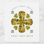 Citrine Clover Weinetikett (Einzelnes Label)
