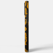 Citrine Coating: Gelbe Schlange Textur Case-Mate iPhone Hülle (Rückseite / Links)