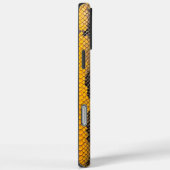 Citrine Coating: Gelbe Schlange Textur Case-Mate iPhone Hülle (Rückseite / Rechts)