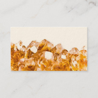 Citrine Crystal Business Card Visitenkarte