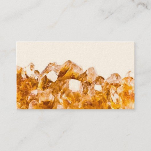 Citrine Crystal Business Card Visitenkarte (Vorderseite)