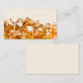 Citrine Crystal Business Card Visitenkarte (Vorne/Hinten)