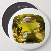 Citrine Gemstone Gelb Button (Vorne & Hinten)